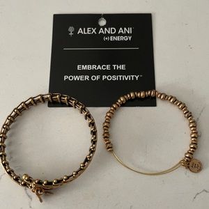 Alex & Ani set Gold bracelets